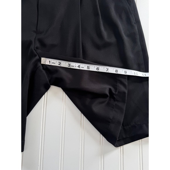 Ping Mens 38 Black Pleated Shorts Polyester Rayon Dress Casual Pockets Golf - Picture 2 of 11